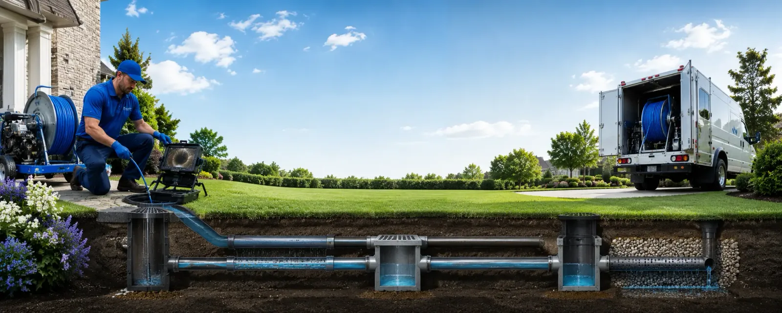 Outdoor drain cleaning information for Mitchellville, IA